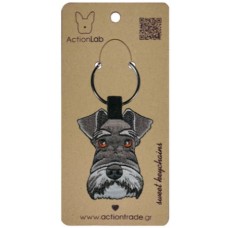 Action Lab Κεντητό μπρελόκ σκύλου SCHNAUZER τα χαρακτηριστικά του αγαπημένου μας φίλου Action Lab Κεντητό μπρελόκ σκύλου SCHNAUZER τα χαρακτηριστικά του αγαπημένου μας φίλου