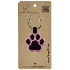 Action Lab Κεντητό μπρελόκ ANIMAL PAW PINK κεντημένο και στις δύο όψεις Action Lab Κεντητό μπρελόκ ANIMAL PAW PINK κεντημένο και στις δύο όψεις