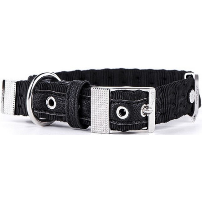 My family Milano περιλαίμιο 35-45 cm /2.2 cm μαύρο M/L My family Milano περιλαίμιο 35-45 cm /2.2 cm μαύρο M/L