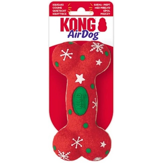 Kong εορταστικό παιχνίδι Holiday AirDog Bone για μια Χριστουγεννιάτικη έκπληξη Md