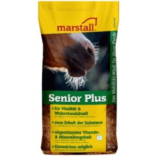 Marstall Senior Plus τροφή για μεγαλύτερα άλογα για ζωτικότητα και ανθεκτικότητα