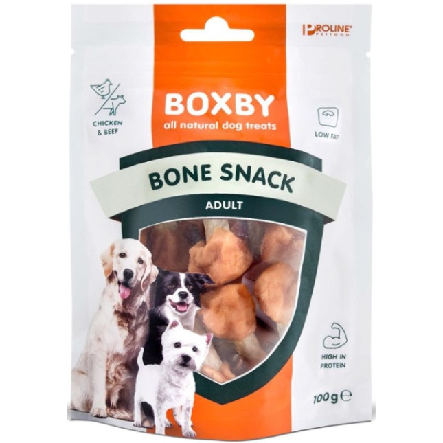 Boxby Adult Bone Snack Κοτόπουλο & Μοσχάρι 100gr Boxby Adult Bone Snack Κοτόπουλο & Μοσχάρι 100gr