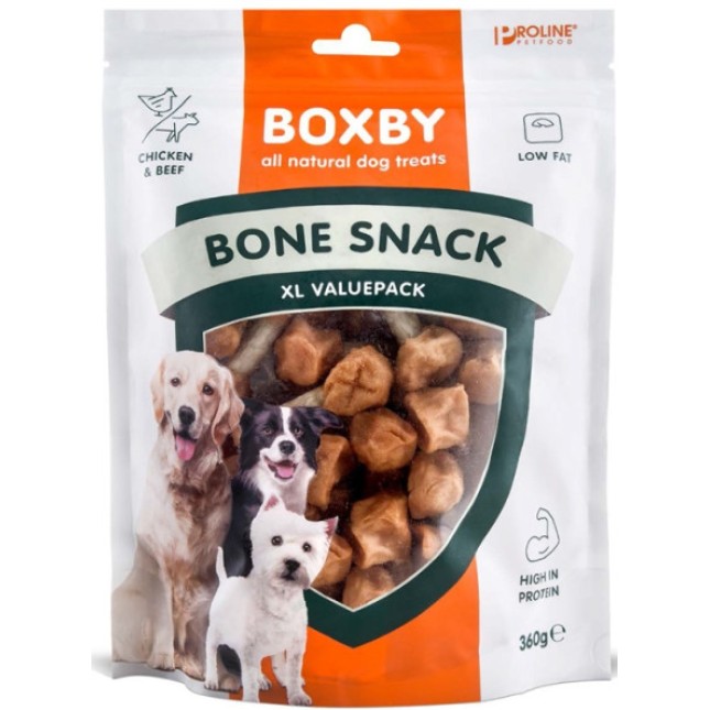 Proline Boxby λιχουδιές με κόκαλα  για ενήλικους σκύλους με υψηλή περιεκτικότητα σε πρωτεΐνες