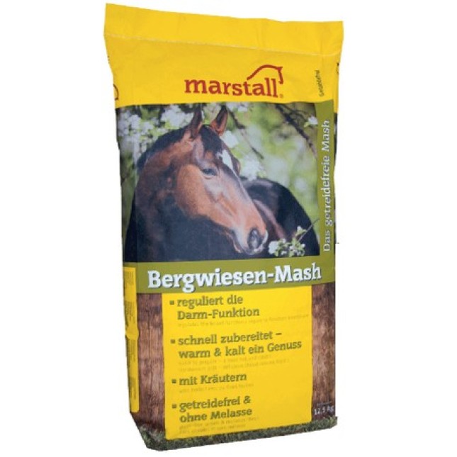 Marstall Bergwiesen Mash μίγμα για πολτό χωρίς δημητριακά με χαμηλή περιεκτικότητα σακχάρων