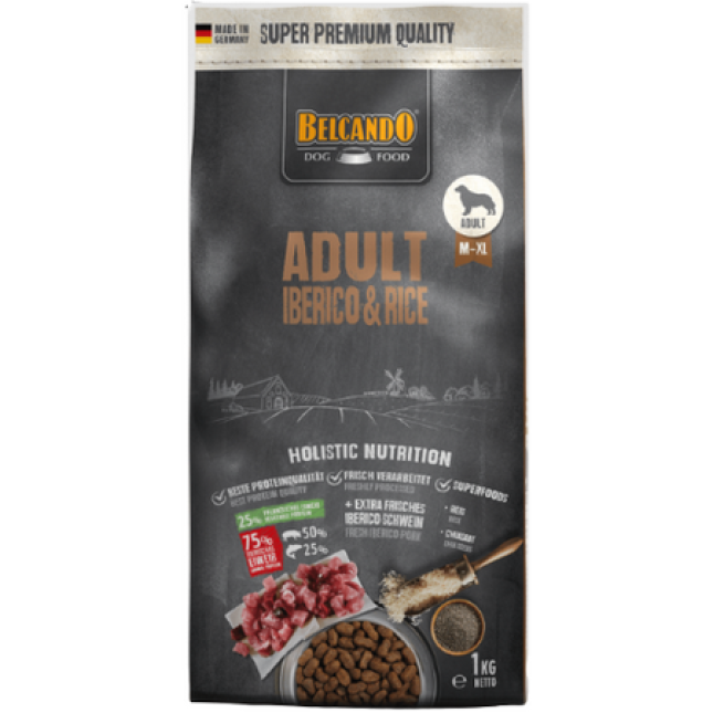 Belcando για ενήλικα σκυλιά με χοίρο και ρύζι 1kg