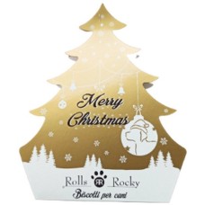 Rolls Rocky Μπισκότα σκύλων σε Χριστουγεννιάτικη συσκευασία 100g