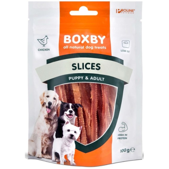 Boxby Σνακ με φέτες κοτόπουλου 100gr Boxby Σνακ με φέτες κοτόπουλου 100gr