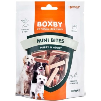 Boxby Σνακ κουταβιού μίνι μπουκιές ένας συνδυασμός κοτόπουλου και ψαριού 100gr Boxby Σνακ κουταβιού μίνι μπουκιές ένας συνδυασμός κοτόπουλου και ψαριού 100gr