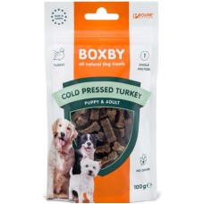 Boxby λιχουδιά υποαλλεργική περιέχει μία μόνο πρωτεΐνη γαλοπούλα με περιεκτικότητα σε κρέας 100gr