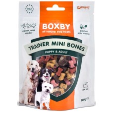 Boxby λιχουδιά μίνι κόκαλα. είναι μικρά σνακ με κοτόπουλο, αρνί και μοσχάρι 140g Boxby λιχουδιά μίνι κόκαλα. είναι μικρά σνακ με κοτόπουλο, αρνί και μοσχάρι 140g