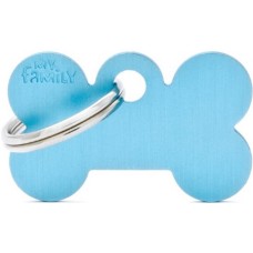 Myfamily ταυτότητα basic κόκκαλο μεγάλο γαλάζιο 3,8x2,5cm