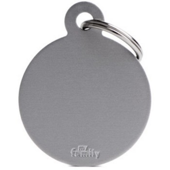 Myfamily ταυτότητα basic κύκλος μεγάλος γκρι 3,2Χ3,9cm Myfamily ταυτότητα basic κύκλος μεγάλος γκρι 3,2Χ3,9cm