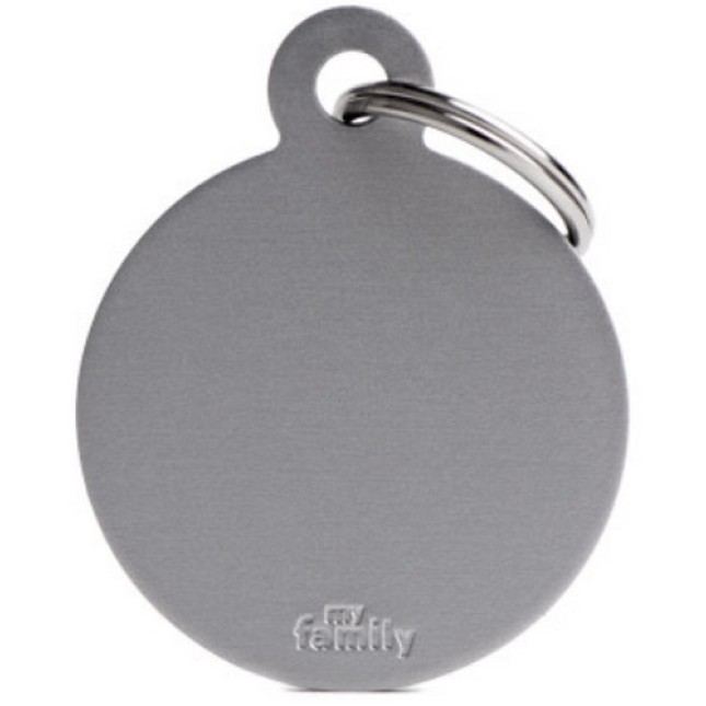 Myfamily ταυτότητα basic κύκλος μεγάλος γκρι 3,2Χ3,9cm Myfamily ταυτότητα basic κύκλος μεγάλος γκρι 3,2Χ3,9cm