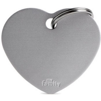 Myfamily ταυτότητα basic καρδιά μεγάλη γκρι 3.7x3.2cm Myfamily ταυτότητα basic καρδιά μεγάλη γκρι 3.7x3.2cm