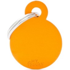 Myfamily ταυτότητα basic κύκλος μικρός πορτοκαλί για την ασφάλεια του κατοικίδιου σας
