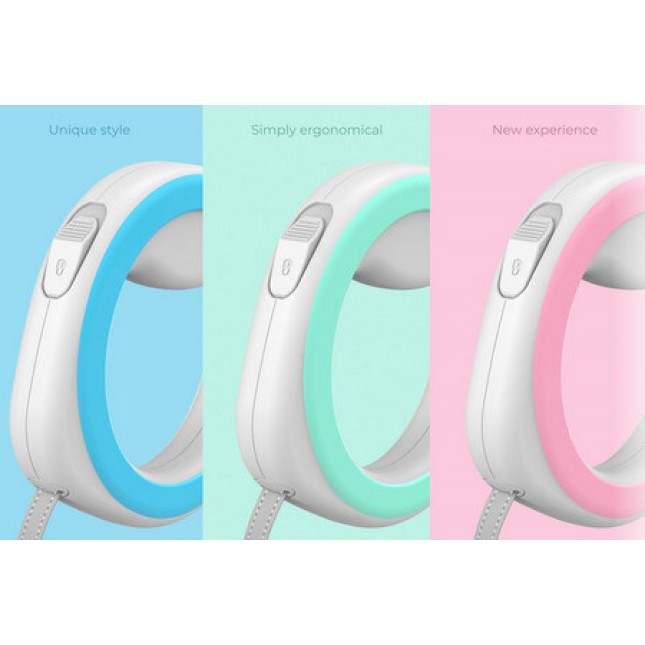 Wau Dog οδηγός επαναφοράς Ring-shaped, xs-m, 40 kg, 2,9 m ροζ Wau Dog οδηγός επαναφοράς Ring-shaped, xs-m, 40 kg, 2,9 m ροζ