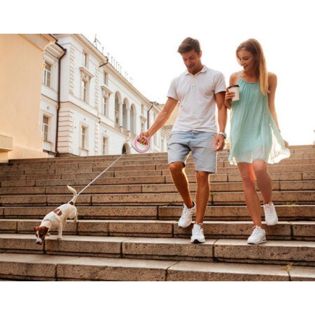 Wau Dog οδηγός επαναφοράς Ring-shaped, xs-m, 40 kg, 2,9 m ροζ Wau Dog οδηγός επαναφοράς Ring-shaped, xs-m, 40 kg, 2,9 m ροζ
