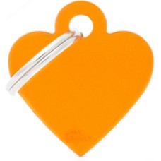 Myfamily ταυτότητα basic καρδιά πορτοκαλί για την ασφάλεια του κατοικίδιου σας