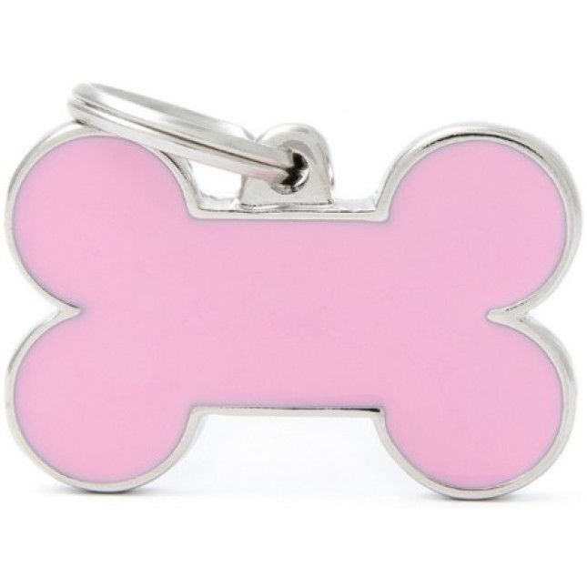 Myfamily ταυτότητα BasicHand Κόκαλο Ροζ Large 3,8Χ2,4cm Myfamily ταυτότητα BasicHand Κόκαλο Ροζ Large 3,8Χ2,4cm