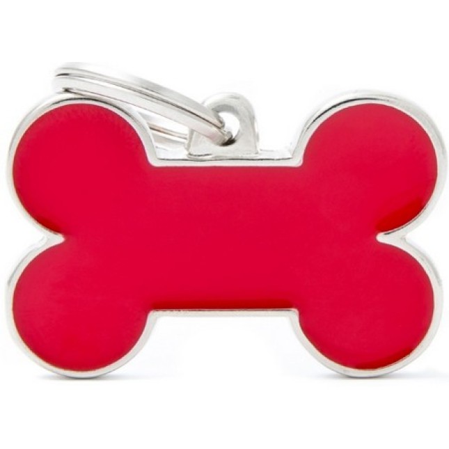 Myfamily ταυτότητα BasicHand Κόκαλο Κόκκινο Large 3,8Χ2,4cm Myfamily ταυτότητα BasicHand Κόκαλο Κόκκινο Large 3,8Χ2,4cm