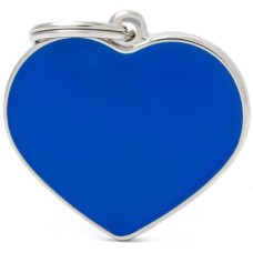 Myfamily ταυτότητα BasicHand Καρδιά Μπλε από υποαλλεργικά υλικά και επικαλυμένη με σμάλτο