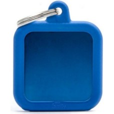 Myfamily Ταυτότητα Hushtag Aluminium Τετράγωνο Μπλε για την ασφάλεια του τετράποδου φίλου μας Myfamily Ταυτότητα Hushtag Aluminium Τετράγωνο Μπλε για την ασφάλεια του τετράποδου φίλου μας