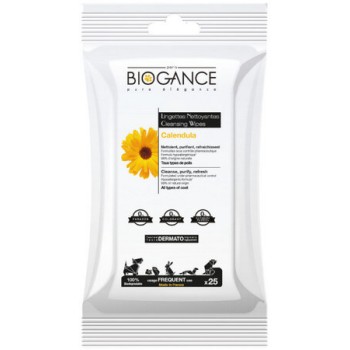 Biogance μαντηλάκια καθαρισμού 100% βιοδιασπώμενα για λεπτή καθημερινή υγιεινή χρήση (25τεμ.)