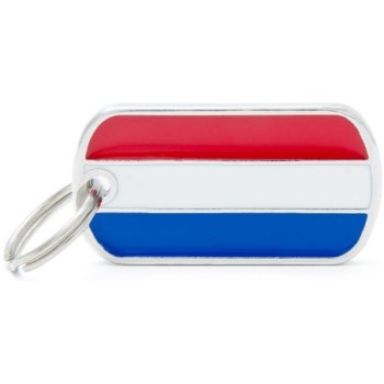 Myfamily Ταυτότητα σημαία Ολλανδίας για την ασφάλεια του τετράποδου φίλου μας