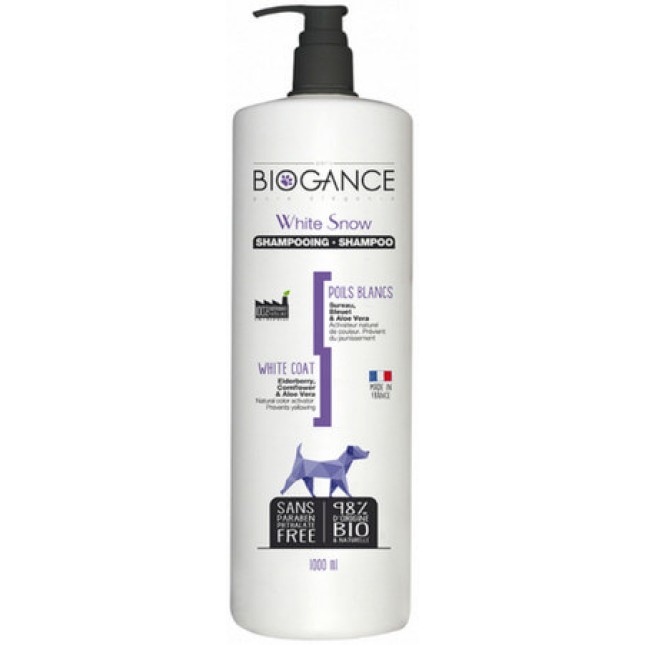 Biogance σαμπουάν για λευκό τρίχωμα 1lt Biogance σαμπουάν για λευκό τρίχωμα 1lt