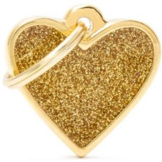 Myfamily Ταυτότητα Shine Καρδιά Χρυσή Small 2.5x2.5cm Myfamily Ταυτότητα Shine Καρδιά Χρυσή Small 2.5x2.5cm