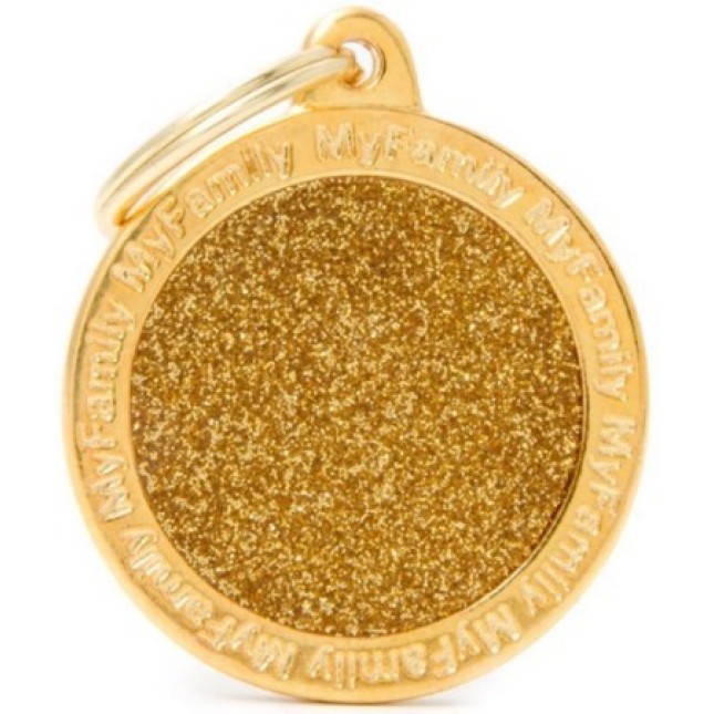 Myfamily Ταυτότητα Shine Κύκλος Χρυσός Large 3.93x3.17cm Myfamily Ταυτότητα Shine Κύκλος Χρυσός Large 3.93x3.17cm