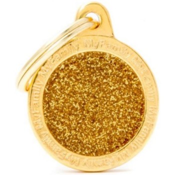 Myfamily Ταυτότητα Shine Κύκλος Χρυσός Small 2.85x2.15cm Myfamily Ταυτότητα Shine Κύκλος Χρυσός Small 2.85x2.15cm