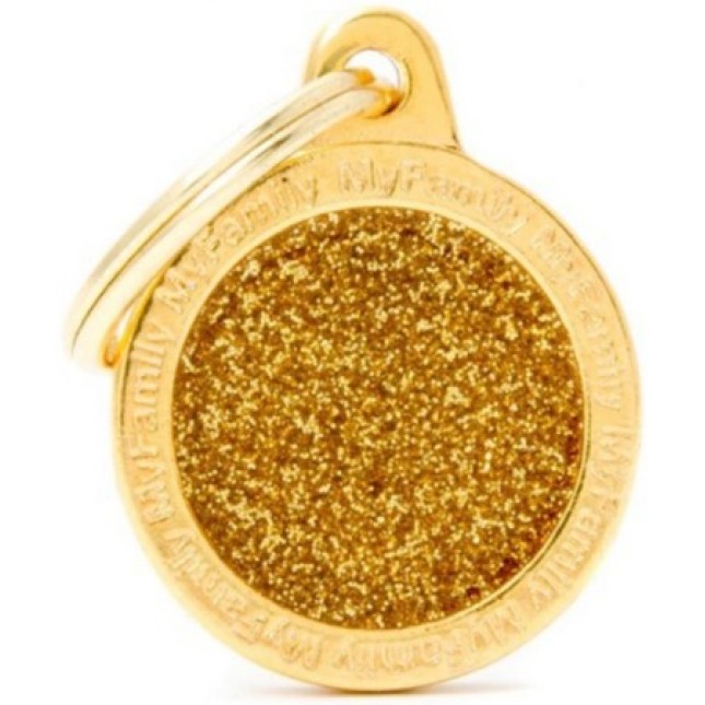 Myfamily Ταυτότητα Shine Κύκλος Χρυσός Small 2.85x2.15cm Myfamily Ταυτότητα Shine Κύκλος Χρυσός Small 2.85x2.15cm