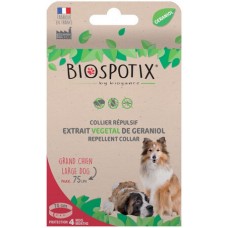 Biogance Biospotix απωθητικό κολάρο σκύλου μεγάλο φυτικό με Γερανιόλη 75cm