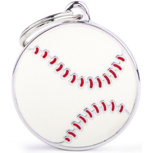 Myfamily Ταυτότητα Charms Baseball για την ασφάλεια του κατοικίδιου σας Myfamily Ταυτότητα Charms Baseball για την ασφάλεια του κατοικίδιου σας