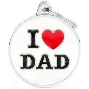 Myfamily Ταυτότητα Charms I love dad για την ασφάλεια του κατοικίδιου σας Myfamily Ταυτότητα Charms I love dad για την ασφάλεια του κατοικίδιου σας