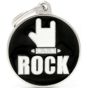 Myfamily Ταυτότητα Charms Rock Μαύρο για την ασφάλεια του κατοικίδιου σας Myfamily Ταυτότητα Charms Rock Μαύρο για την ασφάλεια του κατοικίδιου σας
