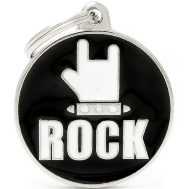 Myfamily Ταυτότητα Charms Rock Μαύρο για την ασφάλεια του κατοικίδιου σας Myfamily Ταυτότητα Charms Rock Μαύρο για την ασφάλεια του κατοικίδιου σας
