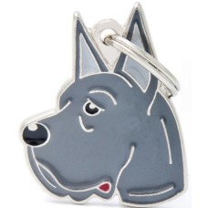 Myfamily Ταυτότητα Friends Great Great Dane Γκρι - Μπλε onesize Myfamily Ταυτότητα Friends Great Great Dane Γκρι - Μπλε onesize
