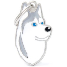 Myfamily Η φυλή του σκύλου σας σε ταυτότητα Friends Husky Λευκό - Γκρι Myfamily Η φυλή του σκύλου σας σε ταυτότητα Friends Husky Λευκό - Γκρι