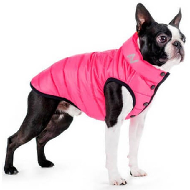 Wau Dog αδιάβροχο μπουφάν ροζ, κατάλληλο για όλες τις εποχές