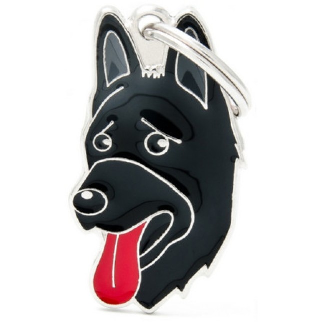 Myfamily Ταυτότητα Friends German Shepherd Μαύρο Myfamily Ταυτότητα Friends German Shepherd Μαύρο