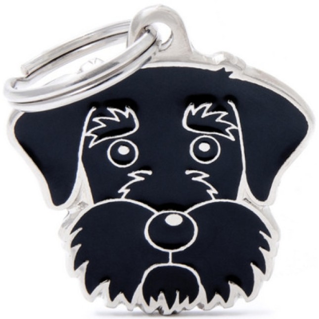 Myfamily Ταυτότητα Friends Schnauzer Μαύρο onesize Myfamily Ταυτότητα Friends Schnauzer Μαύρο onesize