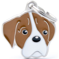 Myfamily Ταυτότητα Friends Boxer Λευκό - Καφέ onesize Myfamily Ταυτότητα Friends Boxer Λευκό - Καφέ onesize