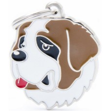 Myfamily Η φυλή του σκύλου σας σε ταυτότητα Friends Saint Bernard Καφέ - Λευκό onesize Myfamily Η φυλή του σκύλου σας σε ταυτότητα Friends Saint Bernard Καφέ - Λευκό onesize