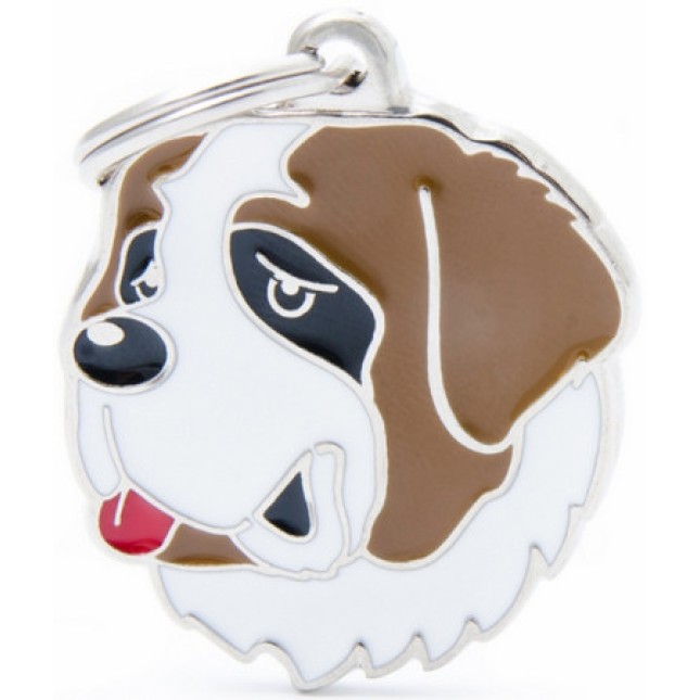 Myfamily Η φυλή του σκύλου σας σε ταυτότητα Friends Saint Bernard Καφέ - Λευκό onesize Myfamily Η φυλή του σκύλου σας σε ταυτότητα Friends Saint Bernard Καφέ - Λευκό onesize