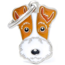 Myfamily Η φυλή του σκύλου σας σε ταυτότητα Friends Fox Terrier Λευκό - Πορτοκαλί onesize Myfamily Η φυλή του σκύλου σας σε ταυτότητα Friends Fox Terrier Λευκό - Πορτοκαλί onesize