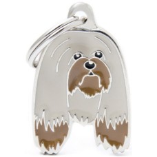 Myfamily Η φυλή του σκύλου σας σε ταυτότητα Friends Lhasa Apso Γκρι onesize Myfamily Η φυλή του σκύλου σας σε ταυτότητα Friends Lhasa Apso Γκρι onesize