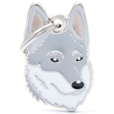 Myfamily Η φυλή του σκύλου σας σε ταυτότητα Friends Wolfdog Γκρι - Λευκό onesize Myfamily Η φυλή του σκύλου σας σε ταυτότητα Friends Wolfdog Γκρι - Λευκό onesize