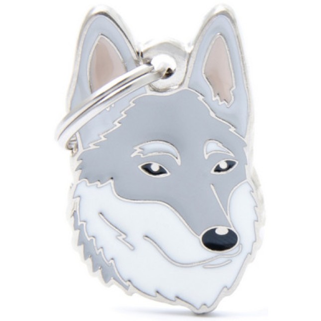 Myfamily Η φυλή του σκύλου σας σε ταυτότητα Friends Wolfdog Γκρι - Λευκό onesize Myfamily Η φυλή του σκύλου σας σε ταυτότητα Friends Wolfdog Γκρι - Λευκό onesize